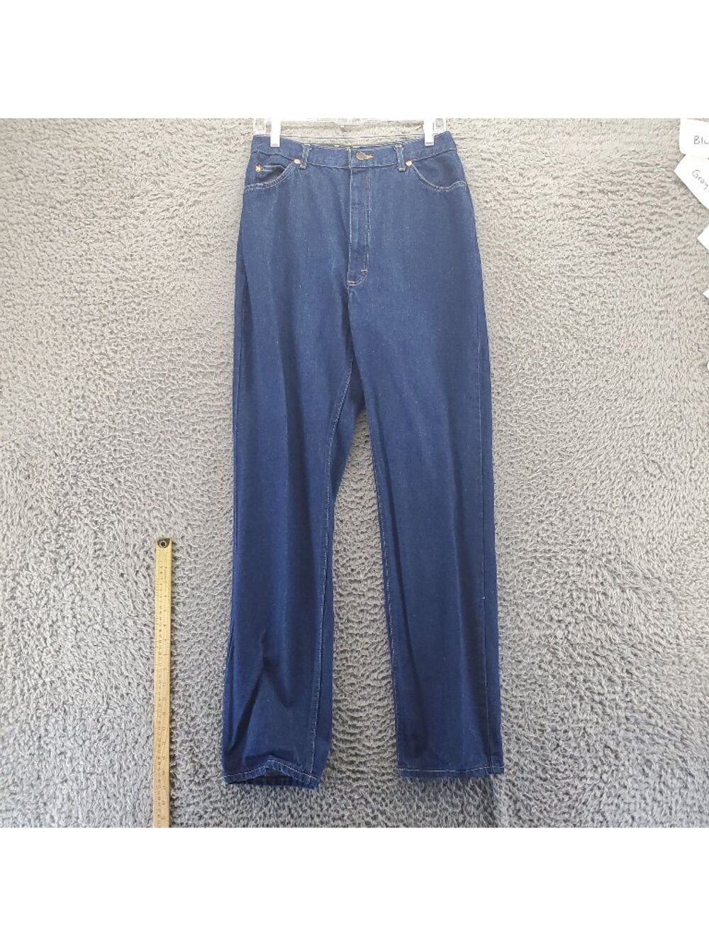 Lee Jeans Womens 16 Long Blue Riders High Waist Classic Fit Denim Straight